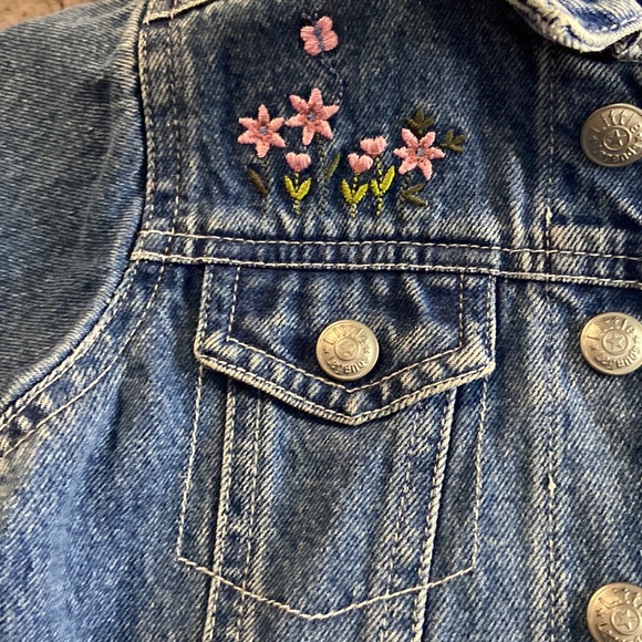 Girls Size 12 Months Adorable Jean Denim Jacket - Picture 8 of 9